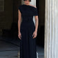 Incline Shoulder Backless Sexy Maxi Dress Women Summer New Fashion Sleeveless Pleated Ruched Club Party Long Dress