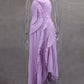 Elegant Off-shoulder Ruffle Sexy Maxi Dress Women Fashion Halter Sleeveless Backless Draped Pleated Club Party Dress