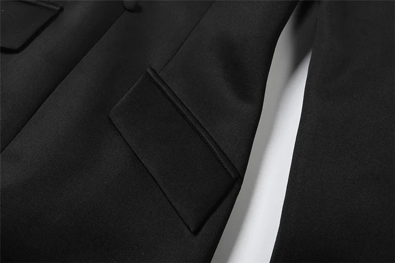 Button Up Long Sleeve Short Dresses for Woman Clothes Elegant Fashion Black White Dress Office Ladies