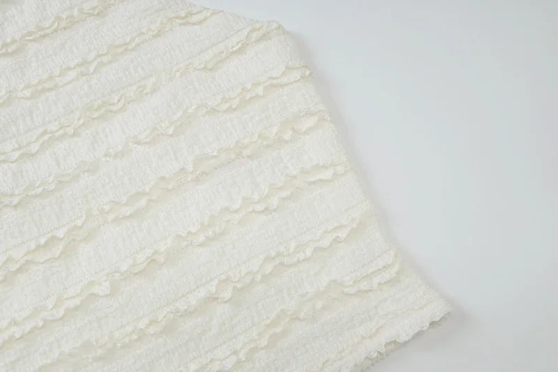 Sexy Two Piece Dress Frilly Long Skirt and Backless Halter Top Matching Sets Elegant Mermaid Outfit