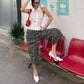Women Camo Print Cargo Capri Shorts Y2K Baggy Wide Leg Multi Pockets Drawstring Hem Loose Streetwear Casual Bottoms