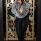 Furry Deep V-Neck Jumpsuits Woman Hipster Patchwork Trend Sexy Stretch Fitness Club Activity Luxury Midnight Overalls