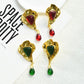Exaggerated Metal Geometric Water Drop Dangle Earrings for Women Jewelry Gorgeous Fashion Show Statement Earrings Accessories