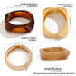 2025 Trendy Stacking Resin Bangles for Women Men Hip Hop Irregular Chunky Cuff Bracelets Charm Accessories Jewelry