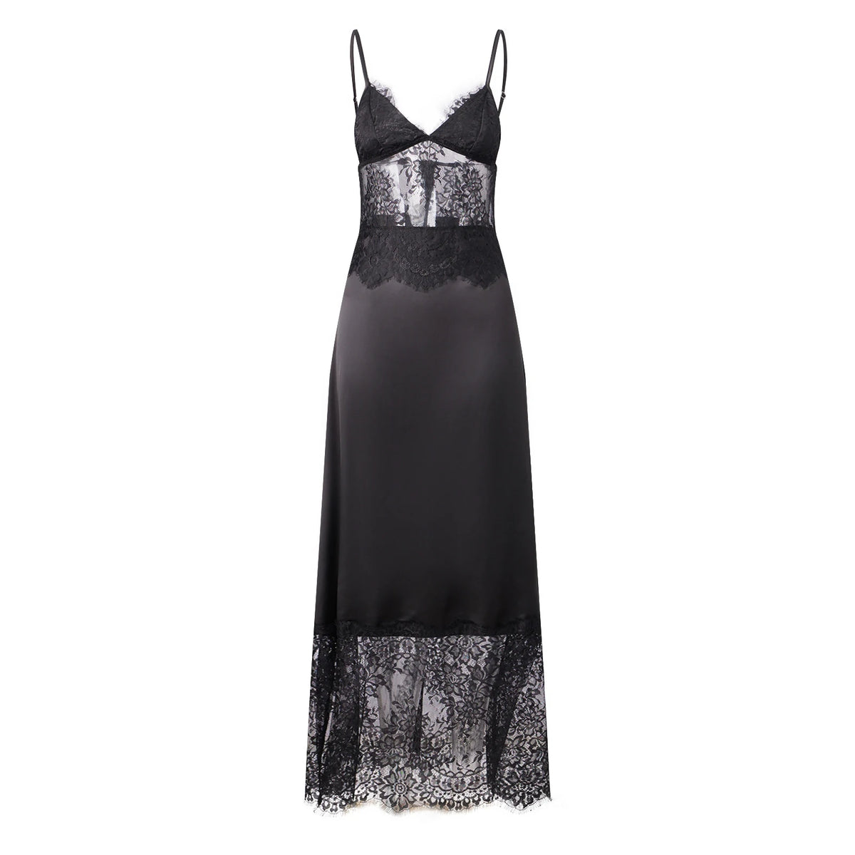 Y2K Sexy Womens Lace Satin Maxi Dress Deep V Backless Slip Dress Coquette Aesthetic Clubwear Party Night Out Formal Gown