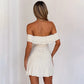 Polka Dot Print Ruffled Off Shoulder Mini Dress Woman Clothes Sexy Summer Dresses 2026
