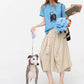 Cat Print Short Sleeve T-Shirt, Casual Round Neck Tee, Basic Daily Top for Women