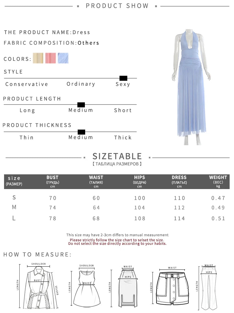 Backless Fashion Draped Maxi Dress Women Halter Bandage Tassel v-Neck Sleeveless Birthday Party Elegant Chic Vestidos