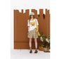 Fox Print Oversized T-Shirt, White Short Sleeve Tee Casual Cartoon Graphic Top