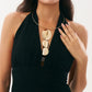 2025 Fashion Retro Square Long Tassels Pendant Necklace Women's Creative Minimalist Geometric Party Banquet Jewelry