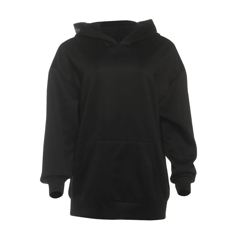 Harajuku Hooded Sweatshirt Women Autumn Trend Backless Glitter Mesh Patchwork Casual Streetwear Hipster Pulloverr