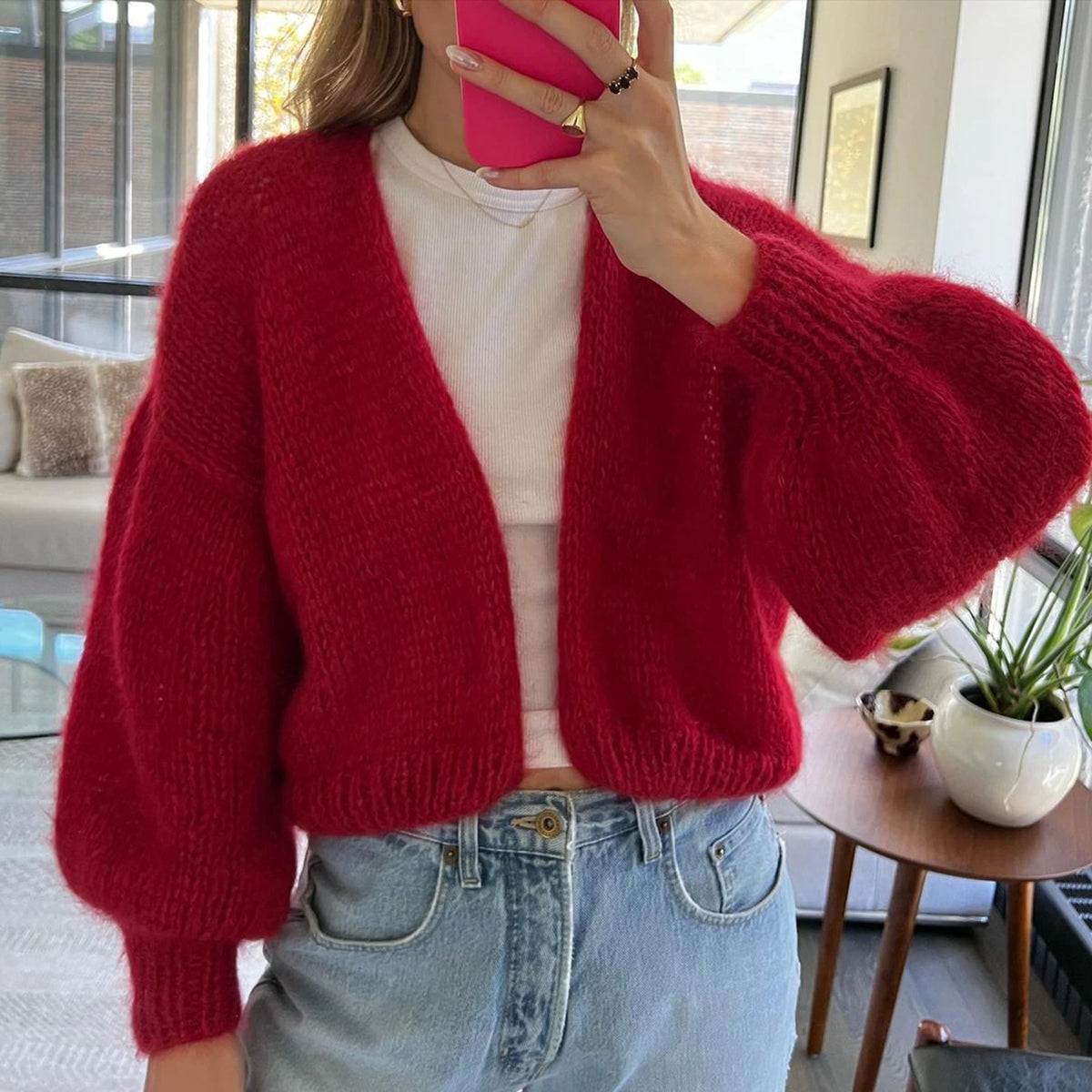 Casual Knitted Cardigan Women Solid Color Sweater Long Sleeve Loose Outcoat Autumn Winter Tops Lady Streetwear