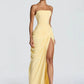 Chiffon Off-shoulder Strapless Sexy Maxi Dress Women Elegant Sleeveless Backless High Split Ruched Club Party Dress