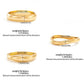 3 Styles Irregular Geometric Stackable Bracelets for Women Fashion Glossy Gold Color Spring Opening Bangle Party Jewelry