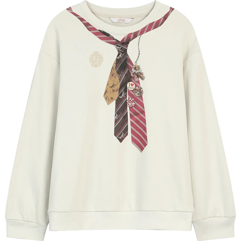 Women's Sweatshirt with Graphic and Slogan Print, Everyday Outdoor Top