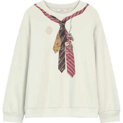 Women's Sweatshirt with Graphic and Slogan Print, Everyday Outdoor Top