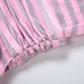 Striped print backless Dress Women Sexy Halter Low-Neck Bandages Patchwork Ribbon Sleeveless Trend Party Club Bodycon