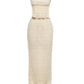 Chiffon Lace Sexy Skirt Two Piece Sets Women Halter Crop Tops And Maxi Skirt Ladies Fashion Woman Long Dress Set