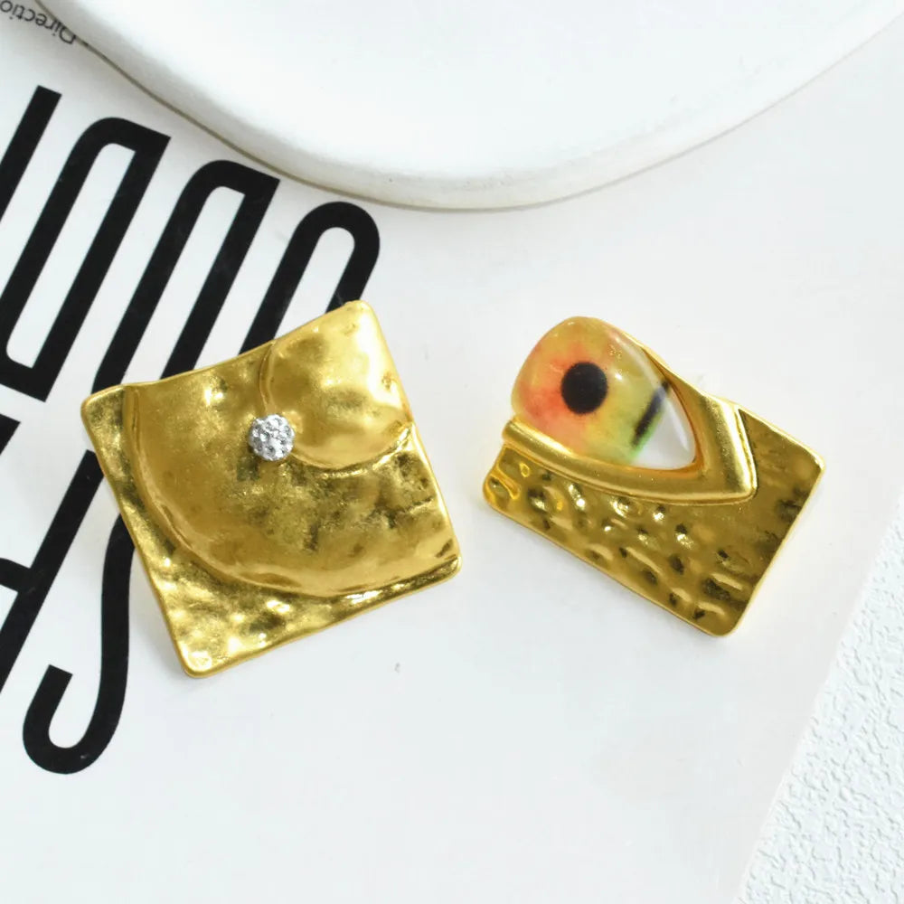 Baroque Style Vintage Resin Big Eyes Dangle Earrings For Women Jewelry New Arrival Fashion Exaggerated Lady Ears' Accessories