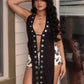 Sexy Women Halter Tank Tops Hollow Metal Hole Backless Lace-Up Sleeveless Wild Skinny Midnight Coquett Hottie Vest