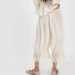 Women Y2K Lace Trim Pants Vintage Pettipants Long Bloomers Pants Under Dress Pantaloons Cute Ruffle Pumpkin Pants
