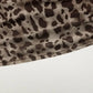 Leopard Print Mesh Sheer Sexy One Shoulder Top Long Sleeve Shirts & Blouses Woman Fall
