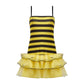 Halloween Bee Costume for Women Ladybug Cosplay Dress with Wings Headband Set Funny Adult Fairy Costumes