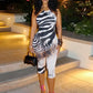 Halter Backless Rompers Woman Summer Zebra Stripes Patchwork Sleeveless Skinny Peach Hip Streetwear Sexy Playsuit