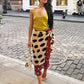 Patchwork Leopard Print Skirt Women Bandage Color Blocking High Street Summer Fashion Midnight Hip-Hop Style Bottoms