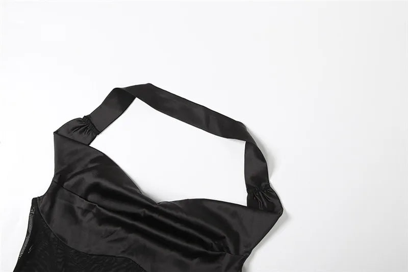 Satin Mesh See-through Green Party Dresses 2025 Woman Elegant Sexy Off Shoulder Maxi Dress