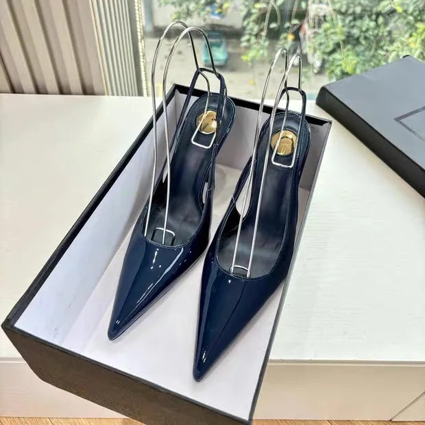 European and American Spring/Summer New Pointed Stiletto Sandals Fashionable and Sexy Party Wedding Women's High Heel Sandals
