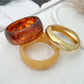 Y2K Kpop Glossy Irregular Thick Resin Acrylic Bangles for Women  2025 New Trend Vintage Arm Bracelets Pulseras Jewelry