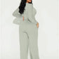 Contrast Stripe Design 2 Piece Set Women o-Neck Full Sleeve Crop Tops+Drawstring Long Pants Casual Sporty Style Suits