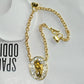 Brand Fashion Show Metal Alloy Lock Key Pendant Necklace For Women Fashion Jewelry Gorgeous Sweater Chain Statement Accessory