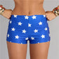 Women Star Pattern Boyshort Shorts Stretch Slim Low Waist Short Pants Cosplay Party Sport Workout Casual Bottoms