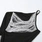 One Shoulder Backless Fringed Long Dresses Black Gowns Elegant Sexy Woman Birthday Dresses