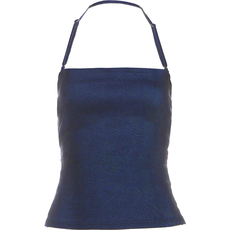 Daily High Street StyleTank Tops Women Halter Sexy BandageBackless Side Splits Skinny Tops Hottie Hipster Classic Outfits