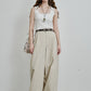 Elegant Lace Trim Ribbed Tank Top for Women, Fitted Sleeveless Cami, Casual White Summer Top for Layering & Daily Outfit