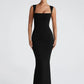 Square Collar Sleeveless Sexy Maxi Dress For Woman Fashion Spring Summer New High Waist Bodycon Club Party Long Dress