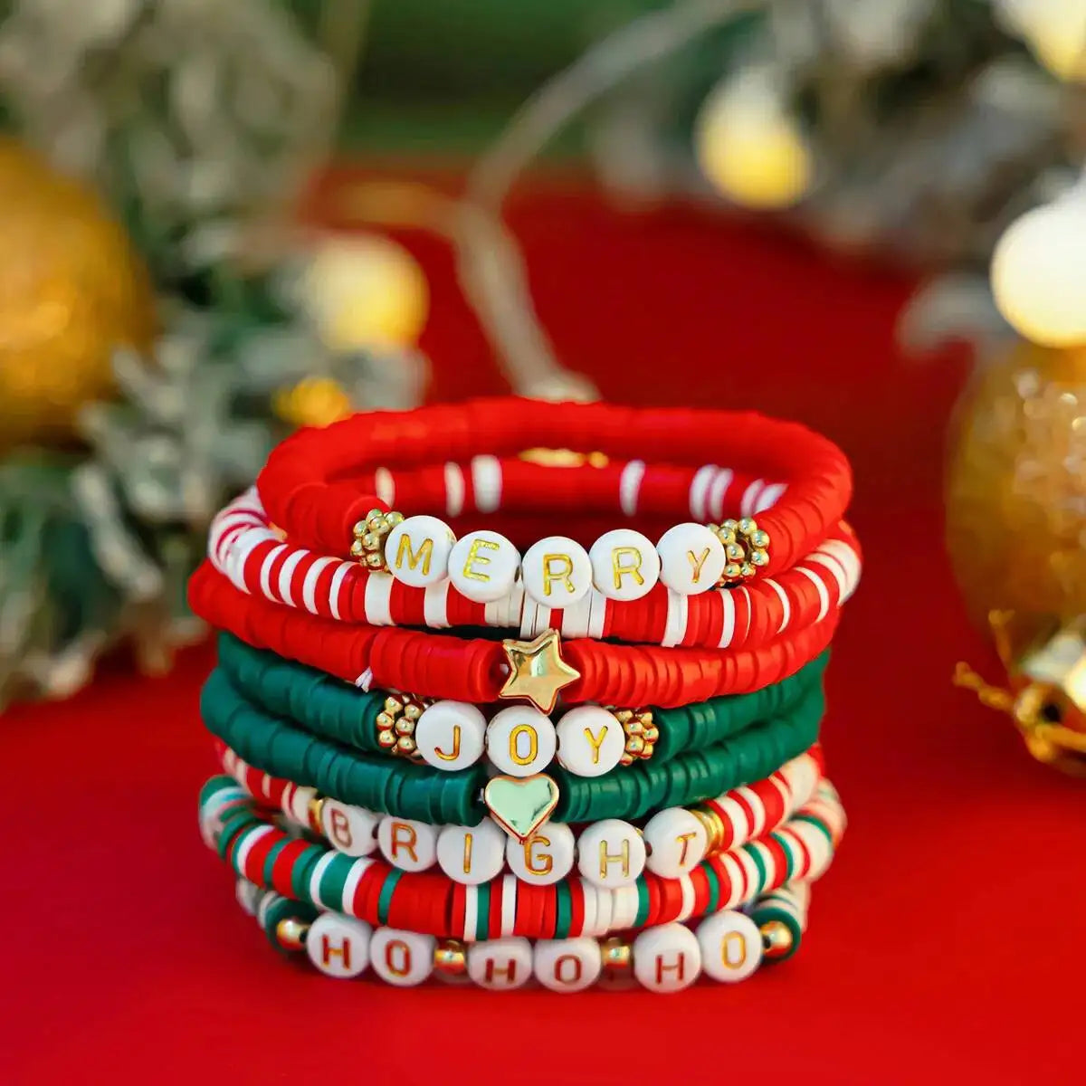 Women's 3-Style Boho Wide Geometric White Resin Cuff Elastic Bangles Set Vintage Punk Y2K Jewelry Gift Set