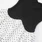 Polka Dot Splicing Black Tube Dress French Style Cute Summer Short Dresses Woman Clothing