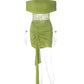 Off-shoulder Strapless Sexy Mini Dress Women Elegant Lace Patchwork Sleeveless Backless Draped Ruched Club Party Dress