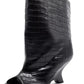 Women's Fish Mouth Thick High Heels Knee Length Cool Boots Slant Heel Fashion Show Large Size Spring/Summer Women's Boots