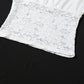 Jacquard Patchwork T-Shirts Woman Skew Collar Casual Fashion Off Shoulder Design Skinny Stretch Street Elegant Style Tees