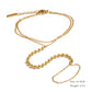 Trendy Stainless Steel Zircon Beads Back of Hand Chain Finger Bracelet Fashion Chic Sexy Jewelry Waterproof Wholesale Gift