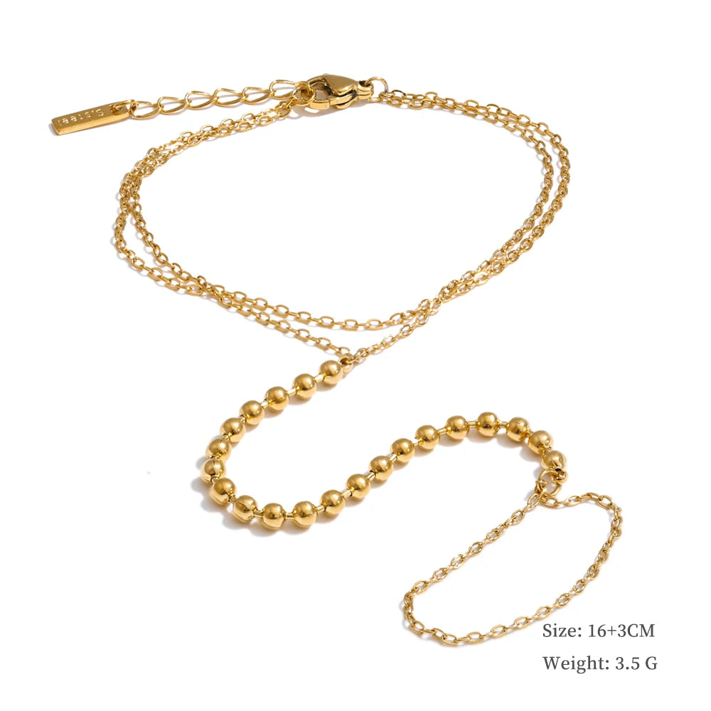 Trendy Stainless Steel Zircon Beads Back of Hand Chain Finger Bracelet Fashion Chic Sexy Jewelry Waterproof Wholesale Gift