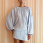 Women Blouse Sexy Mini Dress Loose Lantern Long Sleeve Round Neck Pleated Backless Dress Casual Party Beach Outfits