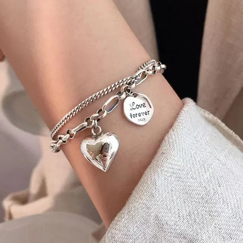 5Pcs Set Gold/Silver Color Fashion Charm Bracelet Women Retro Glossy Geometric Metal Twist Chain Bangles Bracelet Set Jewelry