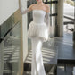 Sleeveless Elegant Mesh Patchwork Dress Women Fashion Classic Backless Split Trend Vacation Evening Party Long Bodycon