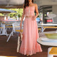Women Y2k 2 Piece Outfits Patchwork Front Tie-Up Camisoles and Ruched Ruffle Maxi Skirt Matching Set Beachwear